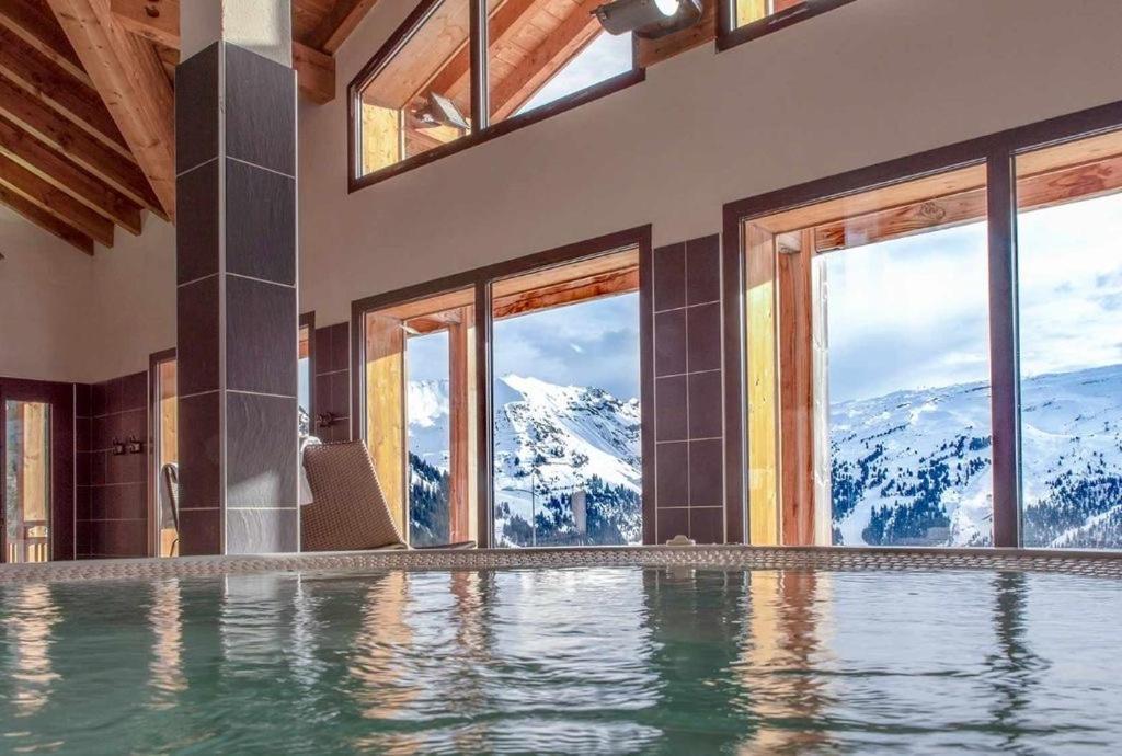 Vue Panoramique Sur Les Montagnes Plein Sud - T2 Skis Aux Pieds, Piscine & Spa Flaine Exterior foto
