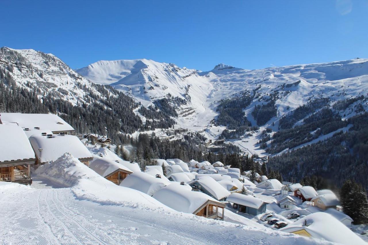 Vue Panoramique Sur Les Montagnes Plein Sud - T2 Skis Aux Pieds, Piscine & Spa Flaine Exterior foto