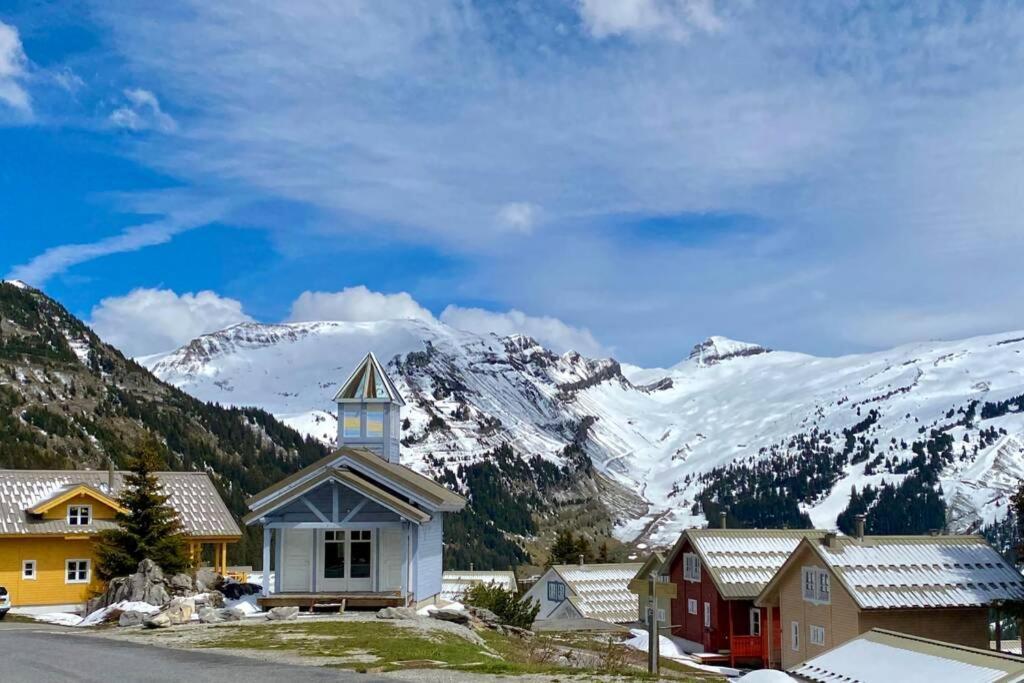 Vue Panoramique Sur Les Montagnes Plein Sud - T2 Skis Aux Pieds, Piscine & Spa Flaine Exterior foto