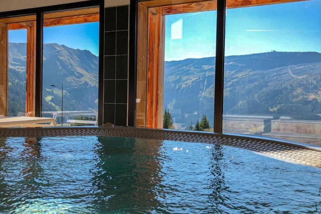 Vue Panoramique Sur Les Montagnes Plein Sud - T2 Skis Aux Pieds, Piscine & Spa Flaine Exterior foto