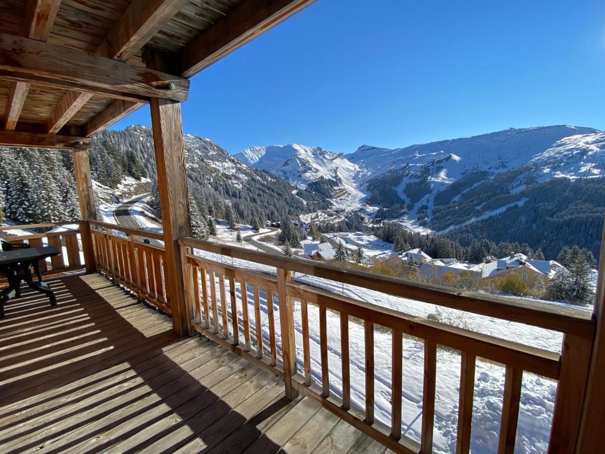 Vue Panoramique Sur Les Montagnes Plein Sud - T2 Skis Aux Pieds, Piscine & Spa Flaine Exterior foto
