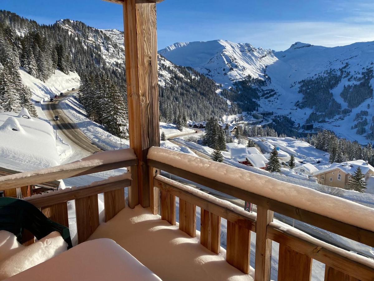 Vue Panoramique Sur Les Montagnes Plein Sud - T2 Skis Aux Pieds, Piscine & Spa Flaine Exterior foto