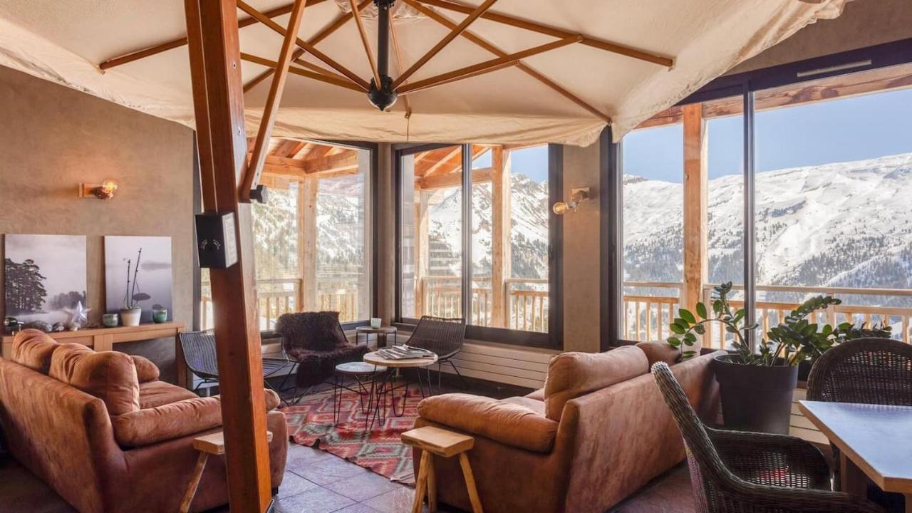 Vue Panoramique Sur Les Montagnes Plein Sud - T2 Skis Aux Pieds, Piscine & Spa Flaine Exterior foto