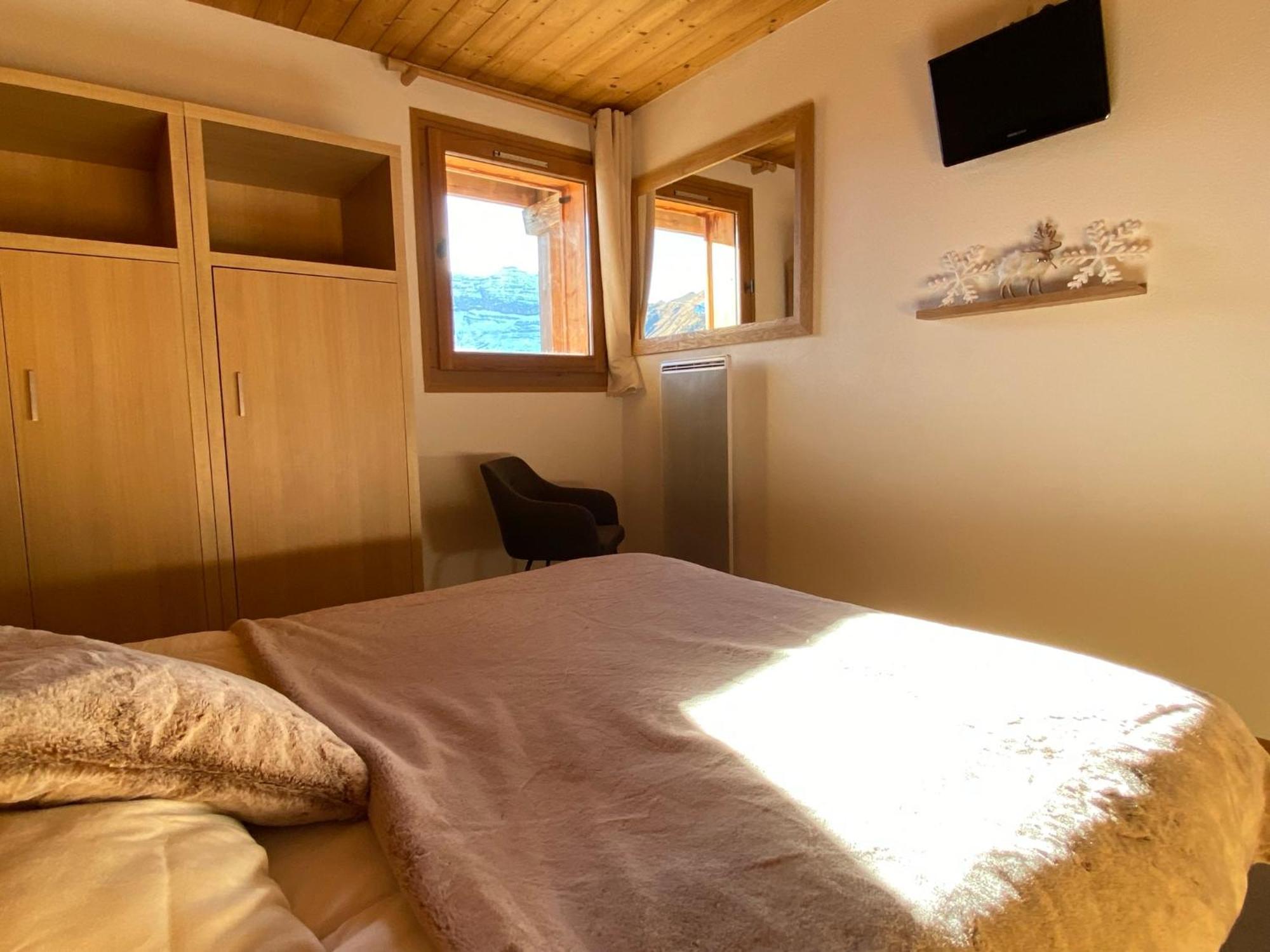 Vue Panoramique Sur Les Montagnes Plein Sud - T2 Skis Aux Pieds, Piscine & Spa Flaine Zimmer foto